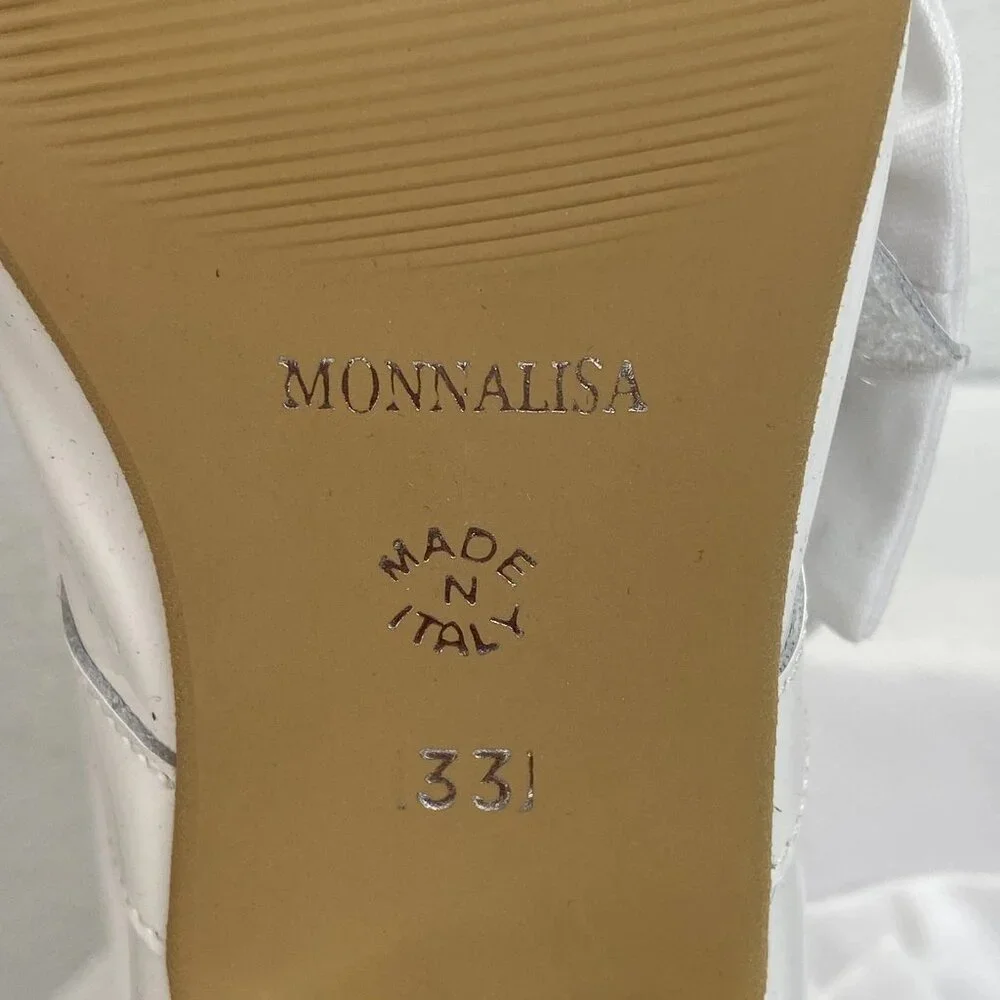 NEW MONNALISA Ballet 35mm Heel Dress Shoes Big Kids